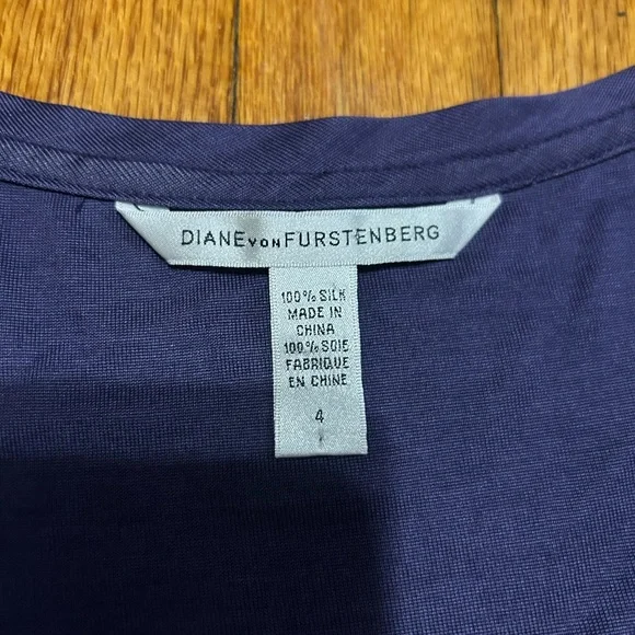 Diane Von Furstenberg Mini Dress Size 4 Silk Jersey Tiger Print - Picture 5 of 9